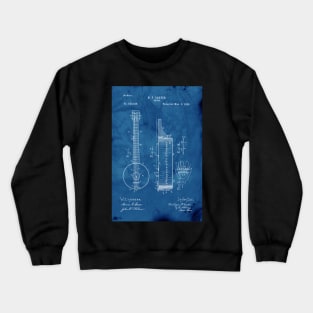 Blueprint Banjo Patent Crewneck Sweatshirt